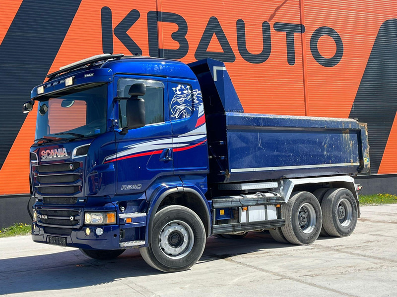 Scania R 560 6x4 RETARDER / FULL STEEL / BOX L=4595 mm - Самосвал камион: снимка 1 Scania R 560 6x4 RETARDER / FULL STEEL / BOX L=4595 mm - Самосвал камион: снимка 1
