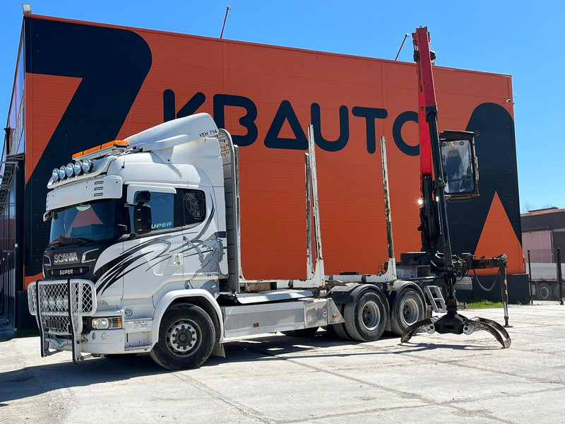 Scania R 580 6x4 EPSILON M12L97 / RETARDER - Камион за дърва, Камион с кран: снимка 1 Scania R 580 6x4 EPSILON M12L97 / RETARDER - Камион за дърва, Камион с кран: снимка 1