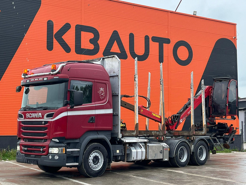 Scania R 730 6x4 RETARDER / BIG AXLES - Камион за дърва, Камион с кран: снимка 2 Scania R 730 6x4 RETARDER / BIG AXLES - Камион за дърва, Камион с кран: снимка 2