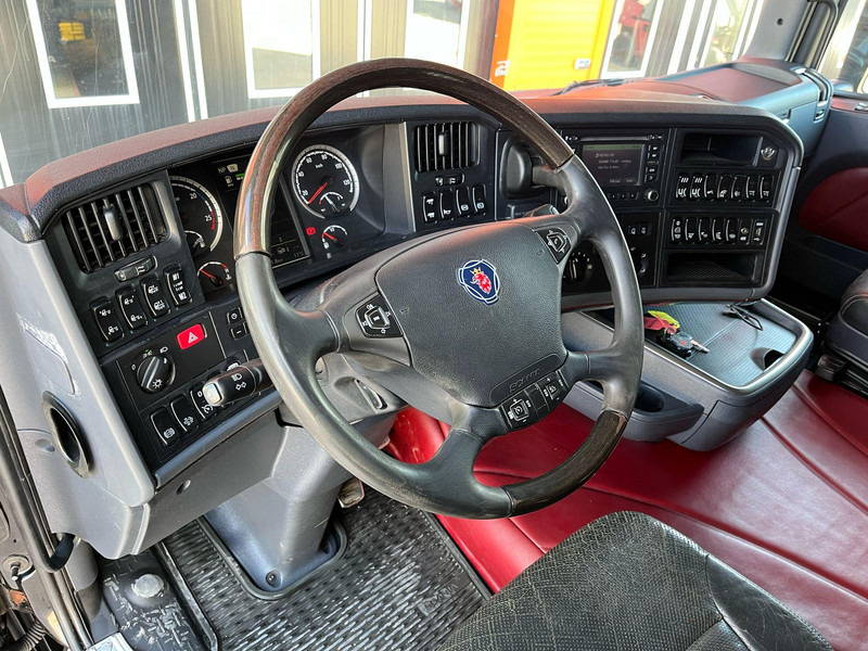 Камион за дърва, Камион с кран За превоз на дървесина Scania R 730 6x4 RETARDER: снимка 15