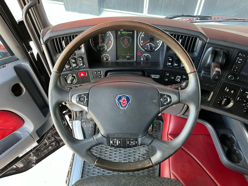 Камион за дърва, Камион с кран За превоз на дървесина Scania R 730 6x4 RETARDER: снимка 16