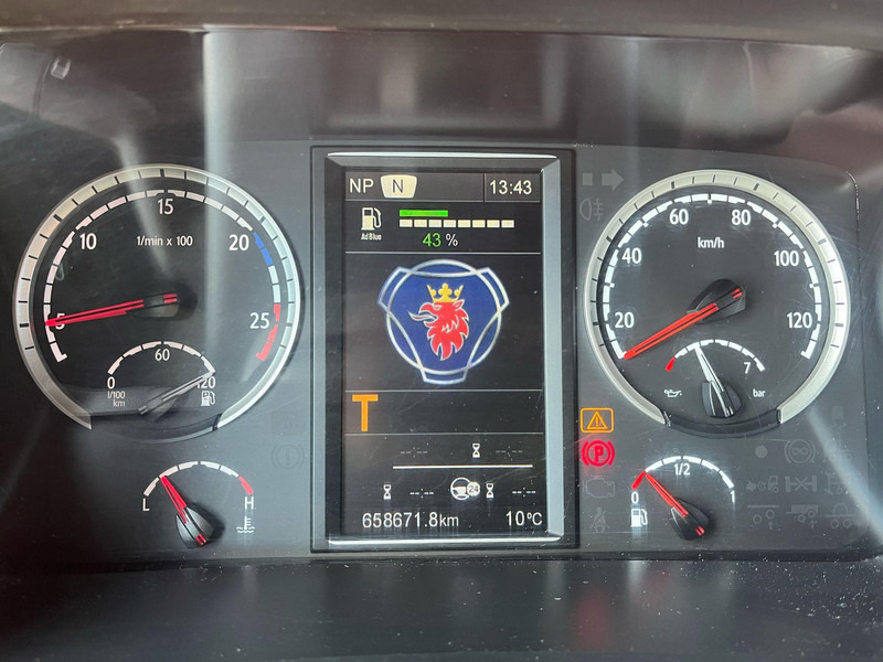 Камион за дърва, Камион с кран За превоз на дървесина Scania R 730 6x4 RETARDER: снимка 17