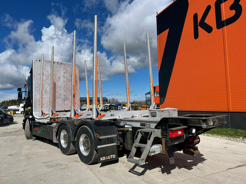 Камион за дърва, Камион с кран За превоз на дървесина Scania R 730 6x4 RETARDER: снимка 8