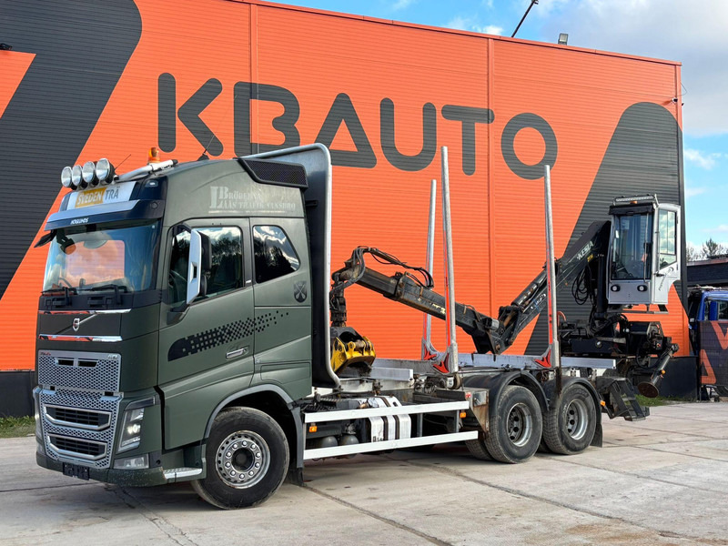 Volvo FH 16 650 6x4 Kesla 2110 / CHASSIS L=7223 mm - Камион за дърва, Камион с кран: снимка 1 Volvo FH 16 650 6x4 Kesla 2110 / CHASSIS L=7223 mm - Камион за дърва, Камион с кран: снимка 1