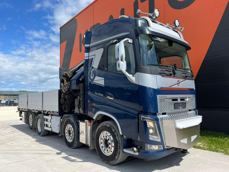 Volvo FH 16 650 8x2*6 HMF 6020K-RC + JIB / PLATFORM L=6344 mm - Бордови камион, Камион с кран: снимка 4 Volvo FH 16 650 8x2*6 HMF 6020K-RC + JIB / PLATFORM L=6344 mm - Бордови камион, Камион с кран: снимка 4