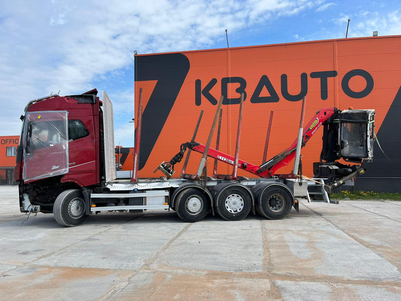Камион за дърва, Камион с кран За превоз на дървесина Volvo FH 16 750 8x4/4 DAMAGED !: снимка 9