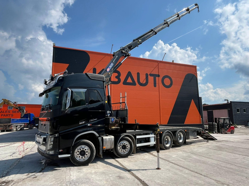 Volvo FH 16 750 8x4 HMF2620K-5 / WINCH / PLATFORM L=7100 mm - Бордови камион, Камион с кран: снимка 1 Volvo FH 16 750 8x4 HMF2620K-5 / WINCH / PLATFORM L=7100 mm - Бордови камион, Камион с кран: снимка 1
