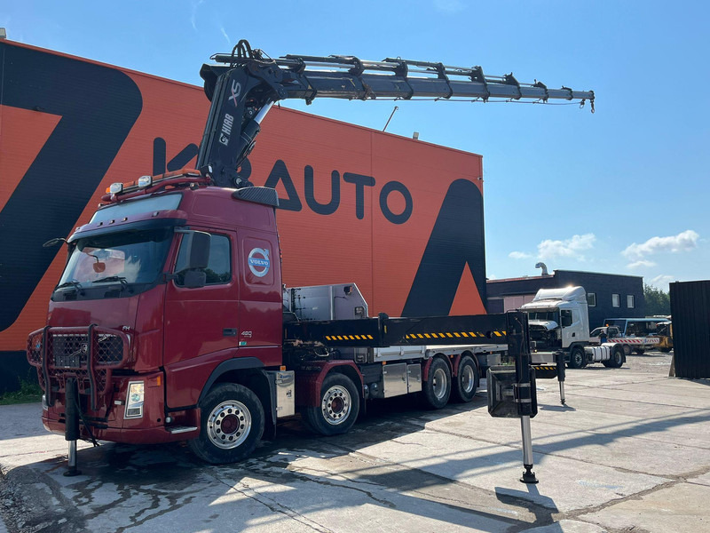 Volvo FH 480 8x4 HIAB 1055E-8 / WINCH / PLATFORM L=6928 mm - Бордови камион, Камион с кран: снимка 1 Volvo FH 480 8x4 HIAB 1055E-8 / WINCH / PLATFORM L=6928 mm - Бордови камион, Камион с кран: снимка 1