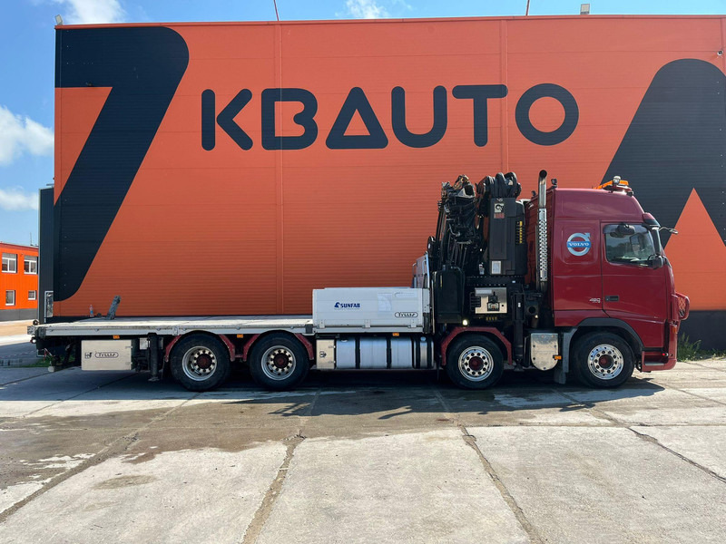 Volvo FH 480 8x4 HIAB 1055E-8 / WINCH / PLATFORM L=6928 mm - Бордови камион, Камион с кран: снимка 5 Volvo FH 480 8x4 HIAB 1055E-8 / WINCH / PLATFORM L=6928 mm - Бордови камион, Камион с кран: снимка 5