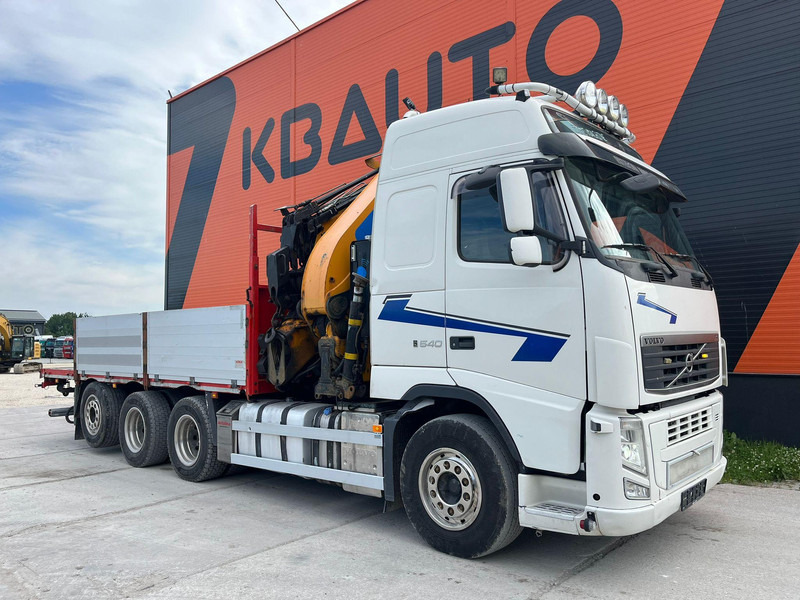 Volvo FH 540 8x4*4 EFFER 525/6S + JIB + WINCH / PLATFORM L=6216 mm - Бордови камион, Камион с кран: снимка 4 Volvo FH 540 8x4*4 EFFER 525/6S + JIB + WINCH / PLATFORM L=6216 mm - Бордови камион, Камион с кран: снимка 4