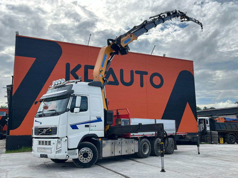Volvo FH 540 8x4*4 EFFER 525/6S + JIB + WINCH / PLATFORM L=6216 mm - Бордови камион, Камион с кран: снимка 1 Volvo FH 540 8x4*4 EFFER 525/6S + JIB + WINCH / PLATFORM L=6216 mm - Бордови камион, Камион с кран: снимка 1