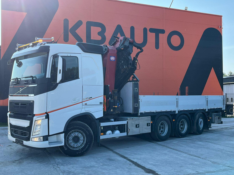 Volvo FH 540 8x4*4 HMF5020K-6 + JIB + WINCH / PLATFORM L=6508 mm - Бордови камион, Камион с кран: снимка 2 Volvo FH 540 8x4*4 HMF5020K-6 + JIB + WINCH / PLATFORM L=6508 mm - Бордови камион, Камион с кран: снимка 2