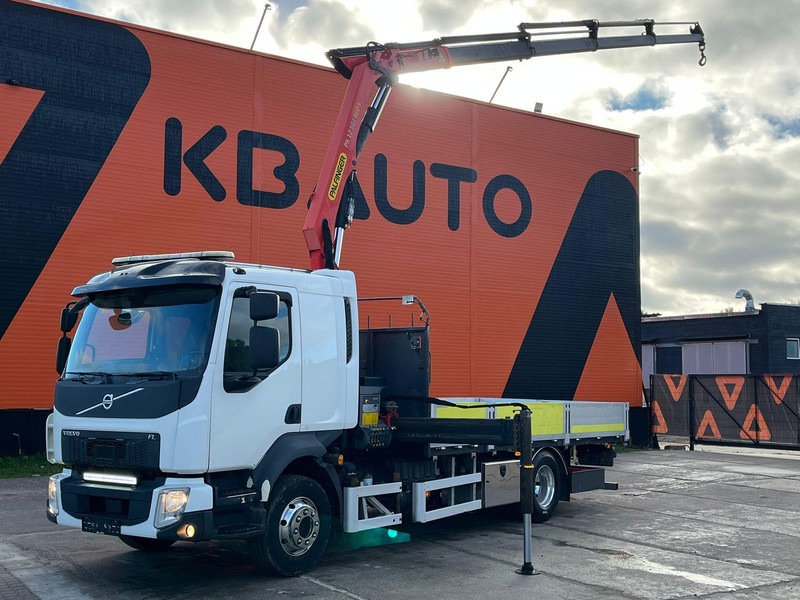 Volvo FL 250 4x2 PALFINGER PK 12.501 / PLATFORM L=5019 mm - Бордови камион, Камион с кран: снимка 1 Volvo FL 250 4x2 PALFINGER PK 12.501 / PLATFORM L=5019 mm - Бордови камион, Камион с кран: снимка 1
