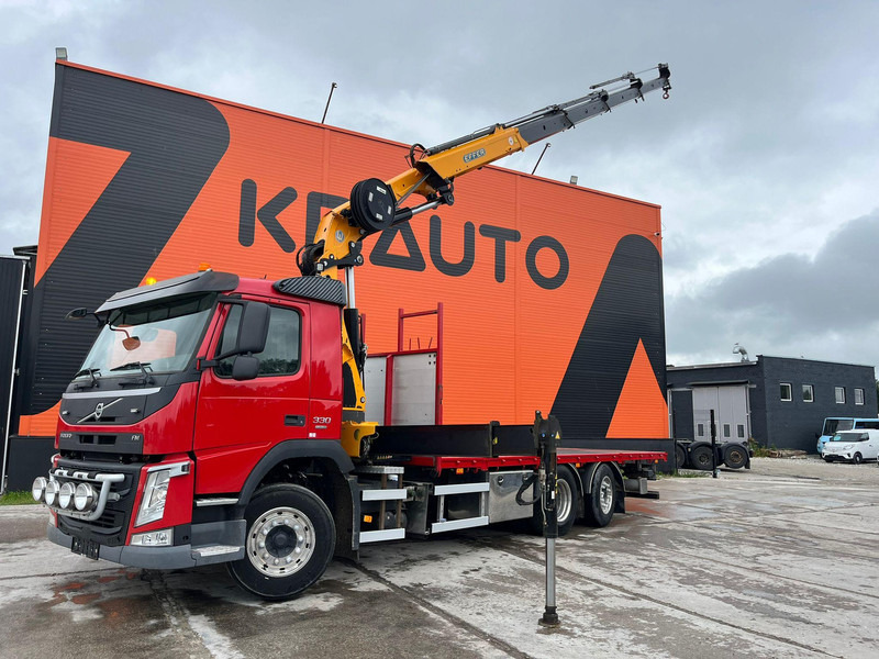Volvo FM 330 6x2*4 EFFER 215/4S / PLATFORM L=6529 mm - Бордови камион, Камион с кран: снимка 1 Volvo FM 330 6x2*4 EFFER 215/4S / PLATFORM L=6529 mm - Бордови камион, Камион с кран: снимка 1