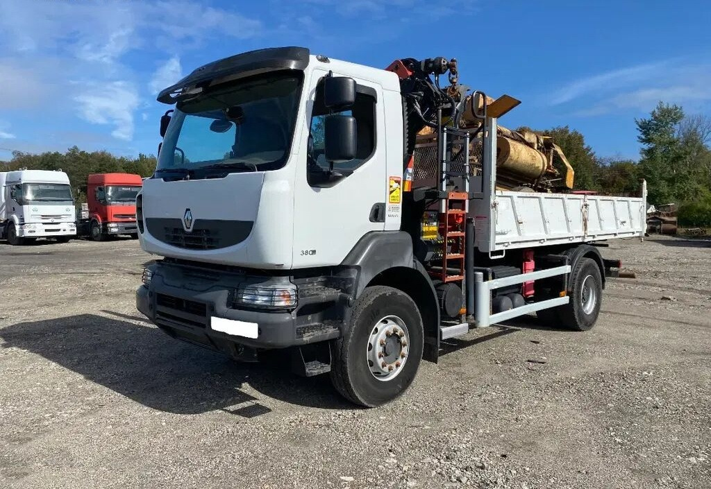 Renault KERAX 380 /Dźwig HDS Palfinger PK13001-K / / Retarder / Manual - Самосвал камион: снимка 1 Renault KERAX 380 /Dźwig HDS Palfinger PK13001-K / / Retarder / Manual - Самосвал камион: снимка 1