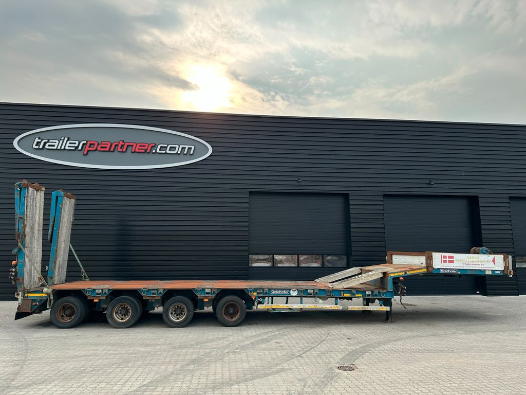 Goldhofer 4 achs tieflader / ausziehbar - Нискорамна площадка полуремарке: снимка 1 Goldhofer 4 achs tieflader / ausziehbar - Нискорамна площадка полуремарке: снимка 1