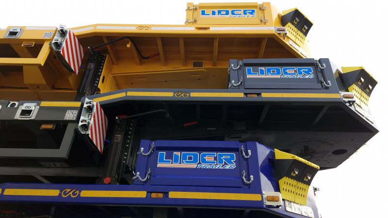 Lider trailer (Export Afrique) Porte-Char lames 4 essieux - Нискорамна площадка полуремарке: снимка 3 Lider trailer (Export Afrique) Porte-Char lames 4 essieux - Нискорамна площадка полуремарке: снимка 3