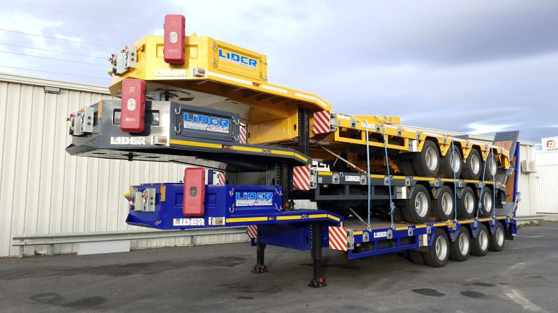 Lider trailer (Export Afrique) Porte-Char lames 4 essieux - Нискорамна площадка полуремарке: снимка 4 Lider trailer (Export Afrique) Porte-Char lames 4 essieux - Нискорамна площадка полуремарке: снимка 4
