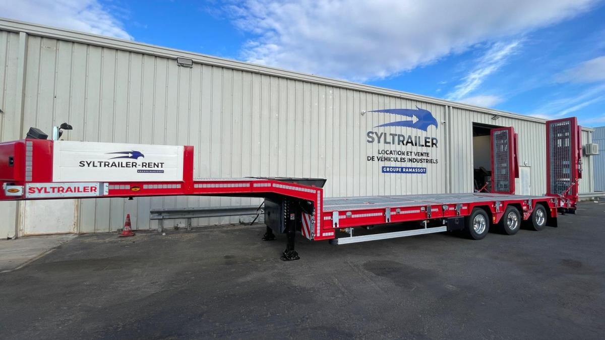 Syltrailer Porte Engins Caiboutti (Location / Rent) SYL227 - Нискорамна площадка полуремарке: снимка 1 Syltrailer Porte Engins Caiboutti (Location / Rent) SYL227 - Нискорамна площадка полуремарке: снимка 1