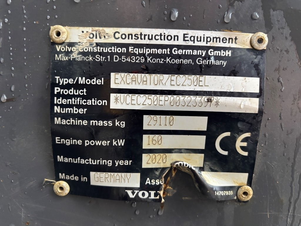 Верижен багер Volvo EC 250 E - EC 250 EL - EC250 - EC250EL: снимка 25