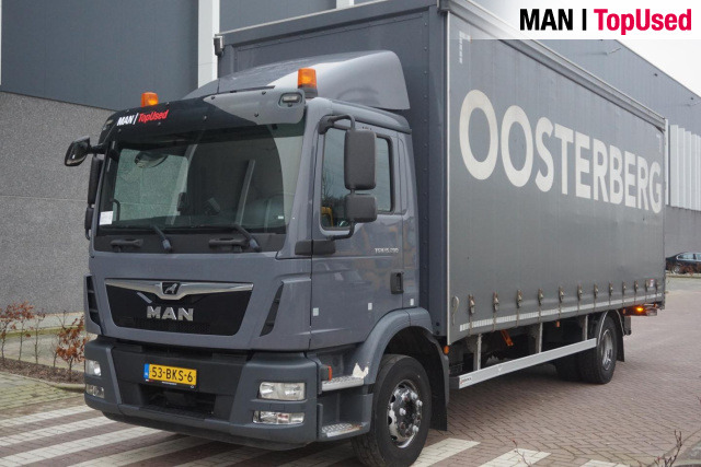 MAN TGM 15.290 4X2 BL / Schuifzeil / Ondervouwklep - Камион с брезент: снимка 1 MAN TGM 15.290 4X2 BL / Schuifzeil / Ondervouwklep - Камион с брезент: снимка 1