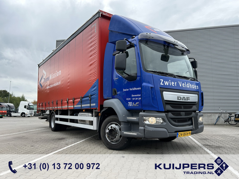 DAF LF 210 FA / 12 Ton / 454 dkm / Pritsch-Plane / LBW / APK TUV 11-25 - Камион с брезент: снимка 1 DAF LF 210 FA / 12 Ton / 454 dkm / Pritsch-Plane / LBW / APK TUV 11-25 - Камион с брезент: снимка 1