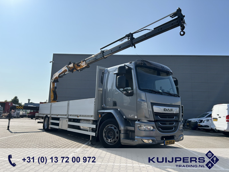 DAF LF 320 FA / Effer 175.2/c3s Crane / 363 dkm / Plateau / APK TUV 08-25 - Камион с кран: снимка 1 DAF LF 320 FA / Effer 175.2/c3s Crane / 363 dkm / Plateau / APK TUV 08-25 - Камион с кран: снимка 1