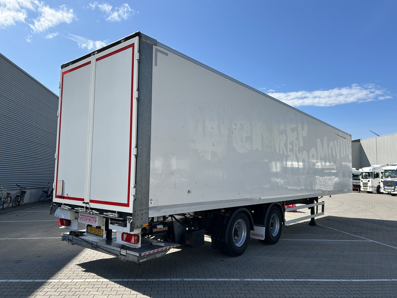Groenewegen DRO-14-18 B / Box / Laadklep / Stuuras / APK 08-26 - Затворена каросерия полуремарке: снимка 2 Groenewegen DRO-14-18 B / Box / Laadklep / Stuuras / APK 08-26 - Затворена каросерия полуремарке: снимка 2