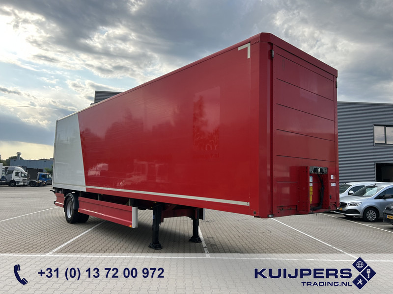Groenewegen Jumbo / City / Box / Laadklep 2500 kg - Затворена каросерия полуремарке: снимка 1 Groenewegen Jumbo / City / Box / Laadklep 2500 kg - Затворена каросерия полуремарке: снимка 1