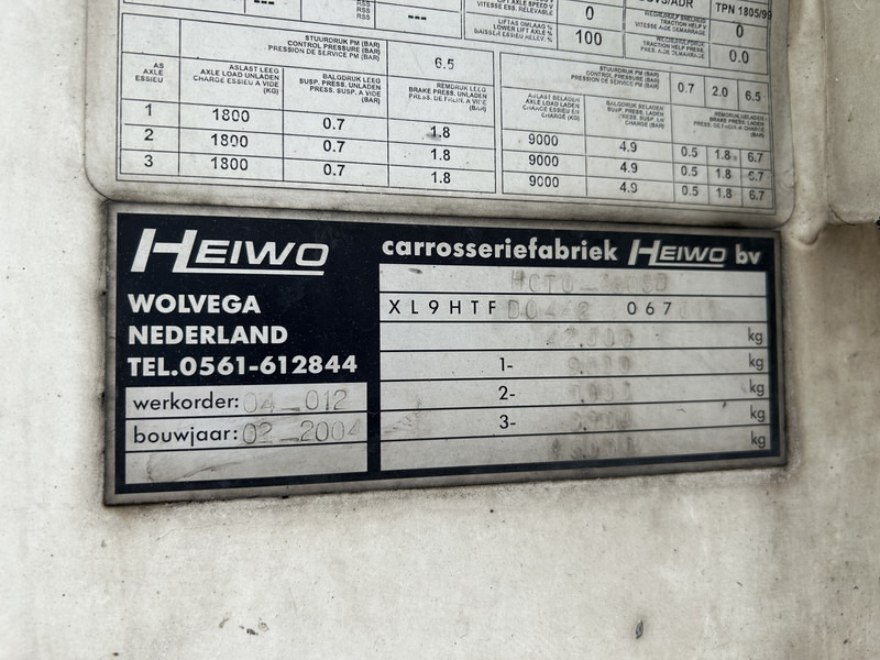 Рефрижератор полуремарке H.T.F HZO 39 / Heiwo / Carrier Vector 1800 -> Defect / Iso Box / Loadlift 2500 kg: снимка 17