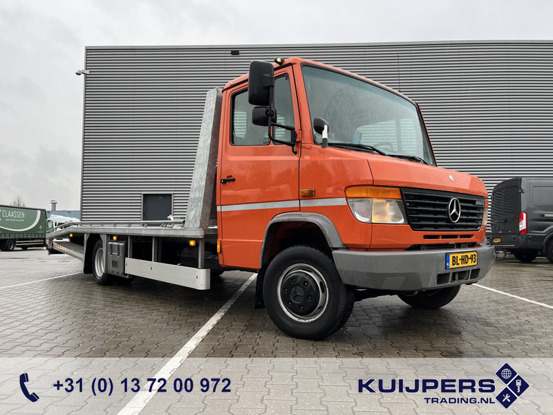 Mercedes-Benz Vario 612 D / Car - Machine Transporter 570 cm / Winch / Ramps / NL Truck - Автовоз камион: снимка 1 Mercedes-Benz Vario 612 D / Car - Machine Transporter 570 cm / Winch / Ramps / NL Truck - Автовоз камион: снимка 1