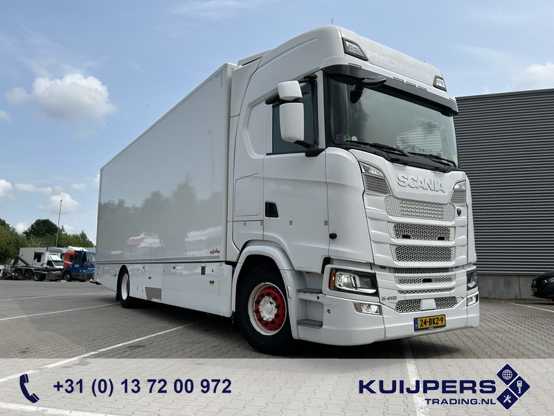 Scania S410 Highline / 491 dkm / Box 8.1 mtr / Laadklep 3000 kg - Камион фургон: снимка 1 Scania S410 Highline / 491 dkm / Box 8.1 mtr / Laadklep 3000 kg - Камион фургон: снимка 1