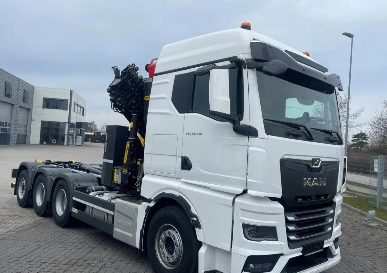 MAN TGS 35.510 8×4 Tridem kranväxlare Palfinger - Мултилифт с кука камион, Камион с кран: снимка 2 MAN TGS 35.510 8×4 Tridem kranväxlare Palfinger - Мултилифт с кука камион, Камион с кран: снимка 2