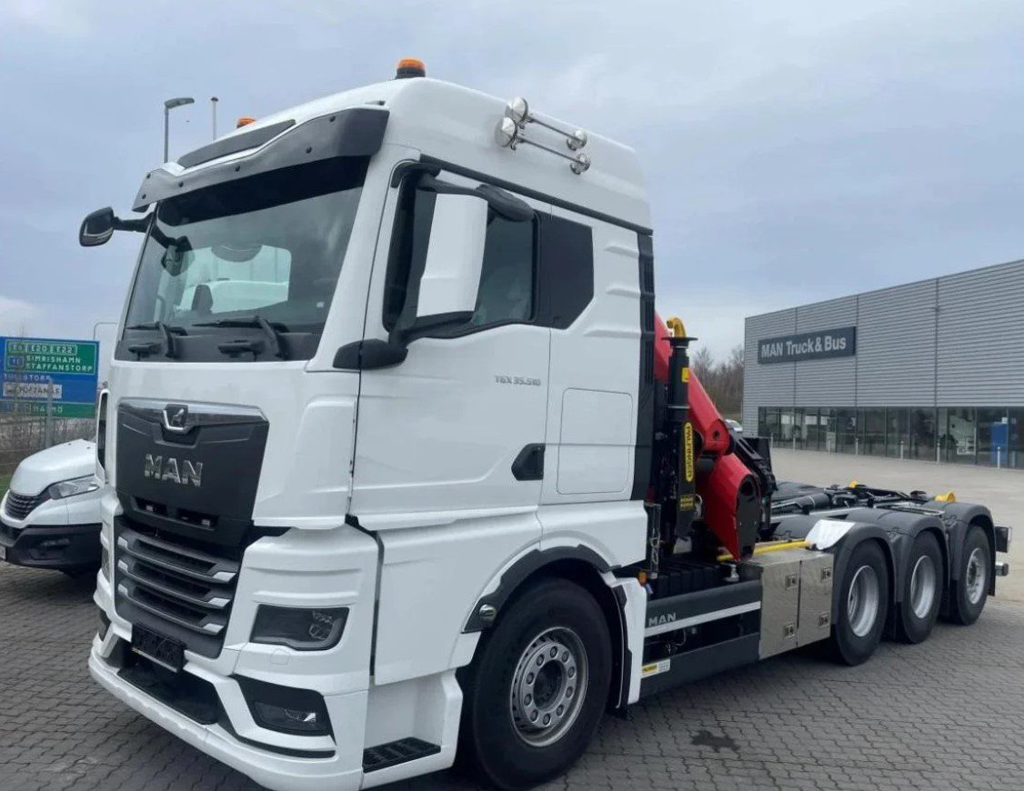 MAN TGS 35.510 8×4 Tridem kranväxlare Palfinger - Мултилифт с кука камион, Камион с кран: снимка 1 MAN TGS 35.510 8×4 Tridem kranväxlare Palfinger - Мултилифт с кука камион, Камион с кран: снимка 1