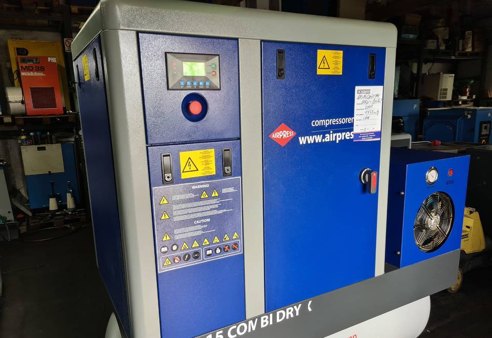 Kompresor śrubowy AIRPRESS APS 15 COMBI DRY X, 11 kw, 2021r - Компресор за въздух: снимка 3 Kompresor śrubowy AIRPRESS APS 15 COMBI DRY X, 11 kw, 2021r - Компресор за въздух: снимка 3
