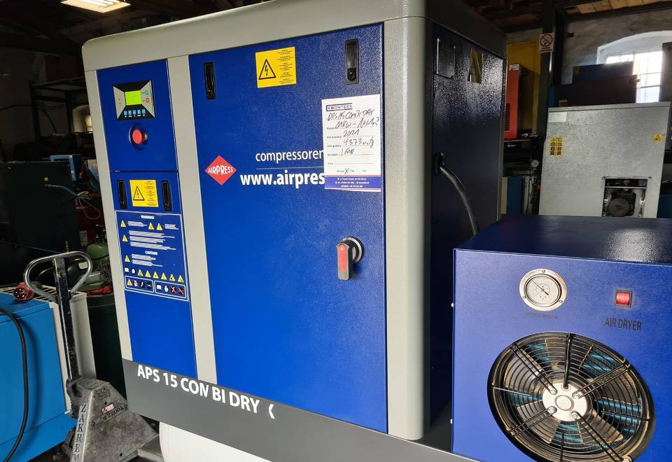 Kompresor śrubowy AIRPRESS APS 15 COMBI DRY X, 11 kw, 2021r - Компресор за въздух: снимка 4 Kompresor śrubowy AIRPRESS APS 15 COMBI DRY X, 11 kw, 2021r - Компресор за въздух: снимка 4