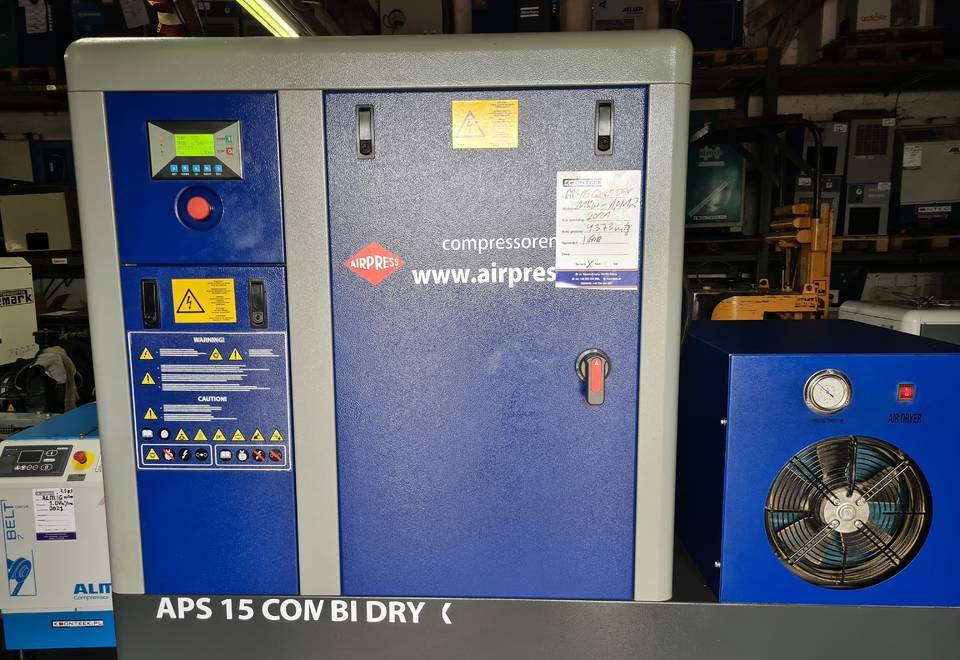 Kompresor śrubowy AIRPRESS APS 15 COMBI DRY X, 11 kw, 2021r - Компресор за въздух: снимка 2 Kompresor śrubowy AIRPRESS APS 15 COMBI DRY X, 11 kw, 2021r - Компресор за въздух: снимка 2