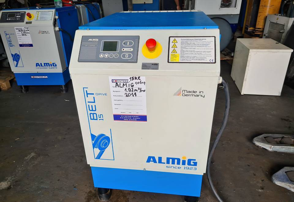 Kompresor śrubowy Almig Belt 15, 15 kw. 2011r - Компресор за въздух: снимка 2 Kompresor śrubowy Almig Belt 15, 15 kw. 2011r - Компресор за въздух: снимка 2