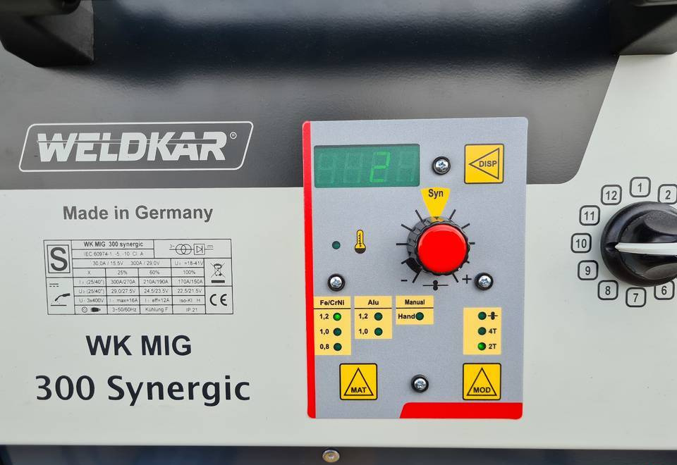 SPAWARKA MIG WELDKAR 300 Synergic 300A - Оборудване за заваряване: снимка 4 SPAWARKA MIG WELDKAR 300 Synergic 300A - Оборудване за заваряване: снимка 4