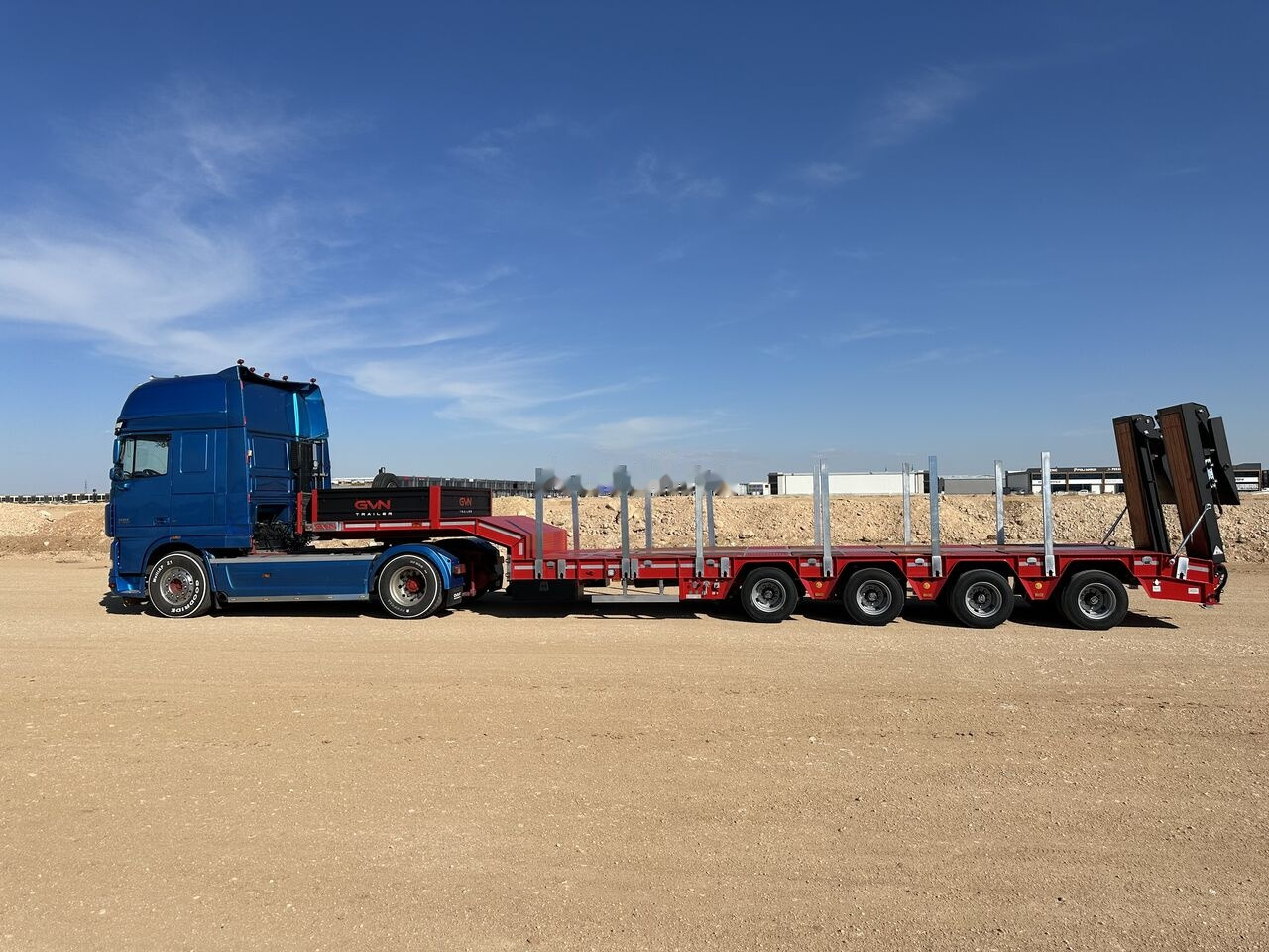 GVN Trailer 4 AXLE EXTENDABLE LOWBED - Нискорамна площадка полуремарке: снимка 2 GVN Trailer 4 AXLE EXTENDABLE LOWBED - Нискорамна площадка полуремарке: снимка 2