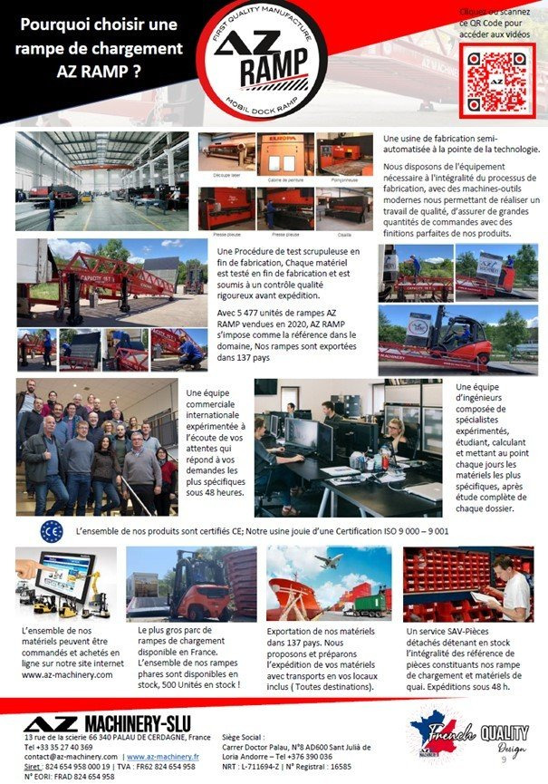 Нови Товарна рампа AZ RAMP-PRIME PRIME WLO + 8 .  Industrial Mobil Loading Ramp: снимка 17
