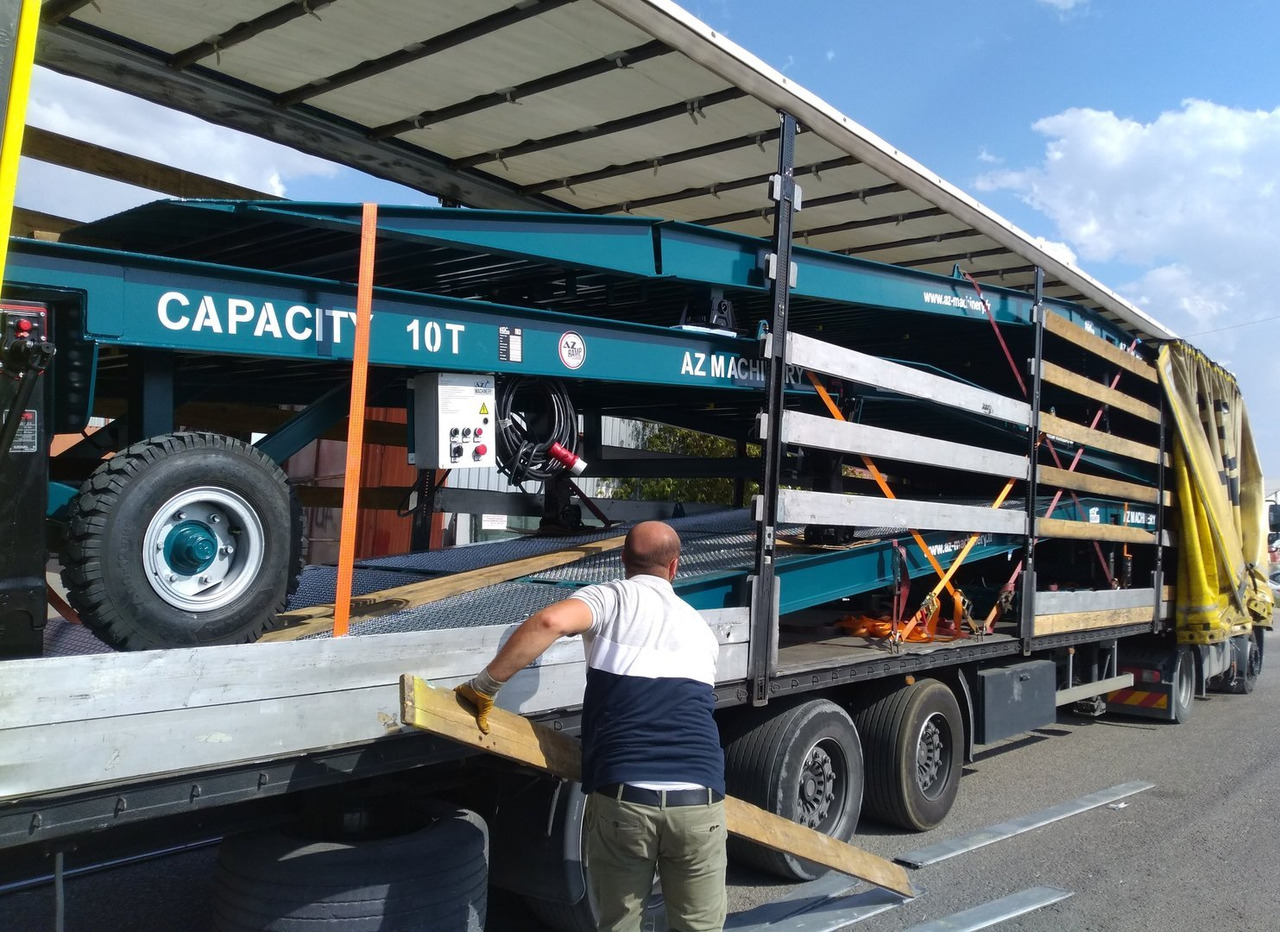 Нови Товарна рампа Loading Ramp with with electro hydraulic tilting bridge -  AZ RAMP - STAR- 8T-ZR-LLO-E: снимка 9
