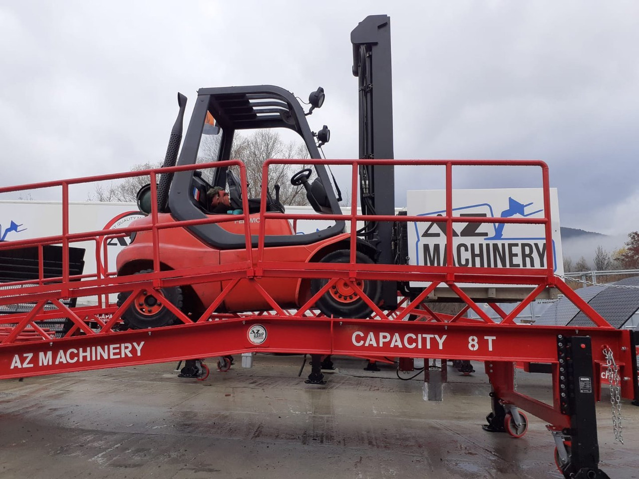 Нови Товарна рампа Loading Ramp with with hydraulic tilting bridge -  AZ RAMP - STAR-RL- 20T. 20 ton capacity: снимка 9