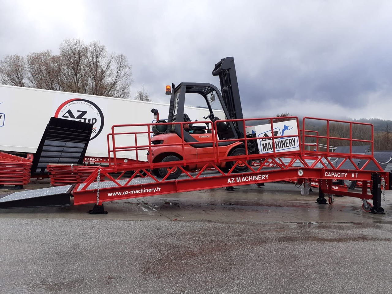 Нови Товарна рампа Loading Ramp with with hydraulic tilting bridge -  AZ RAMP - STAR-RL- 20T. 20 ton capacity: снимка 5