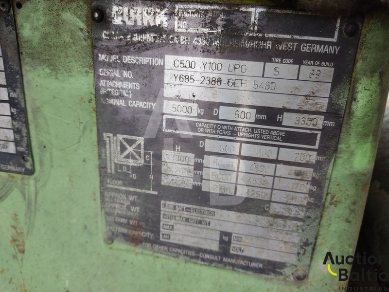 Газокар Clark C500 Y100 LPG: снимка 19