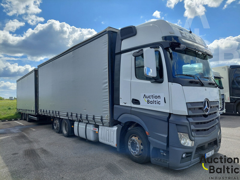 Mercedes-Benz Actros - Камион с брезент: снимка 1 Mercedes-Benz Actros - Камион с брезент: снимка 1