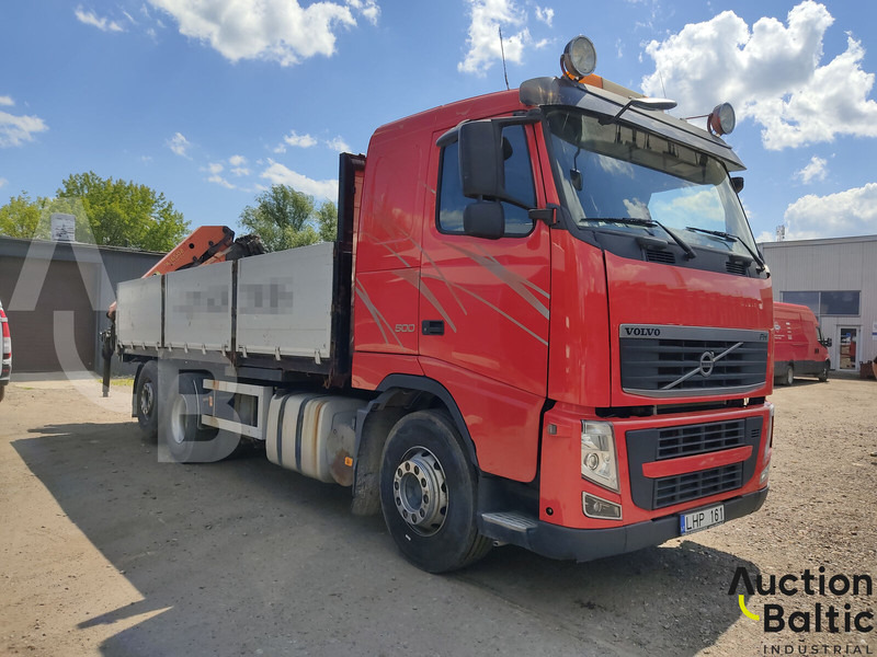Volvo FH500 - Бордови камион, Камион с кран: снимка 1 Volvo FH500 - Бордови камион, Камион с кран: снимка 1