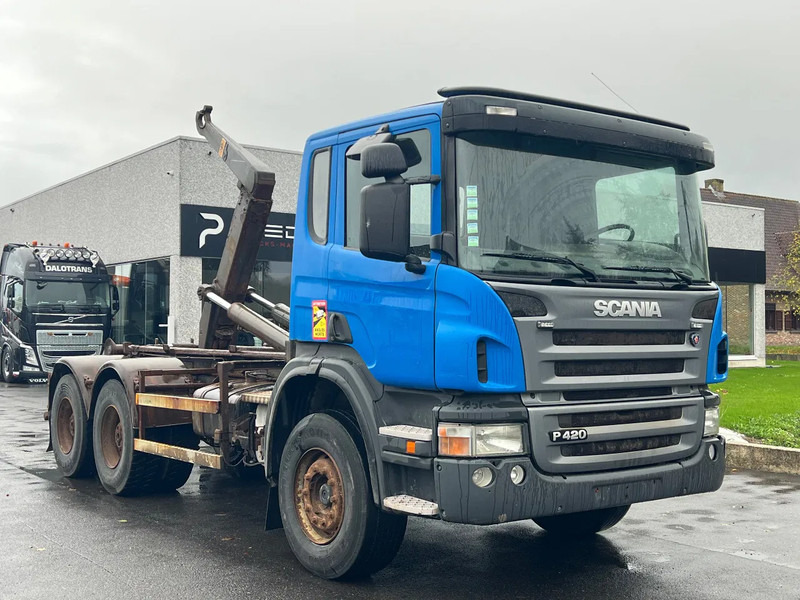 Scania P420 Belgian truck**205.000km**Retarder full steel** - Мултилифт с кука камион: снимка 1 Scania P420 Belgian truck**205.000km**Retarder full steel** - Мултилифт с кука камион: снимка 1