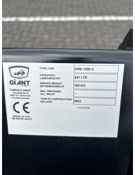 Tobroco Grondbak 150 cm Giant aanspan - Кофа за Строителна техника: снимка 5 Tobroco Grondbak 150 cm Giant aanspan - Кофа за Строителна техника: снимка 5