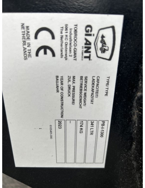 Tobroco Puinbak 130 cm Giant aanspan - Кофа за Строителна техника: снимка 5 Tobroco Puinbak 130 cm Giant aanspan - Кофа за Строителна техника: снимка 5